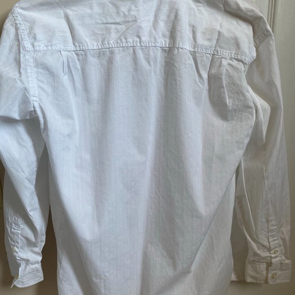 White Gap Collared Button Down Shirt - Picture 3 of 13